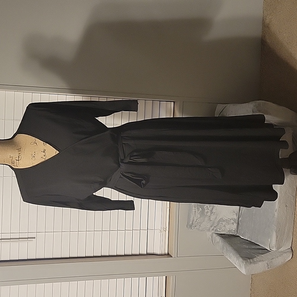 Black cotton dress